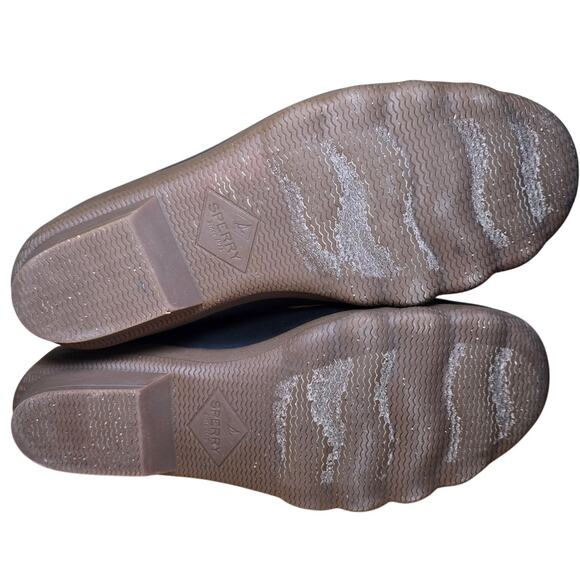 Sperry Saltwater Buffalo Check Duck Boot Msrp $110 Womens Size 8 Excellent - Picture 7 of 8